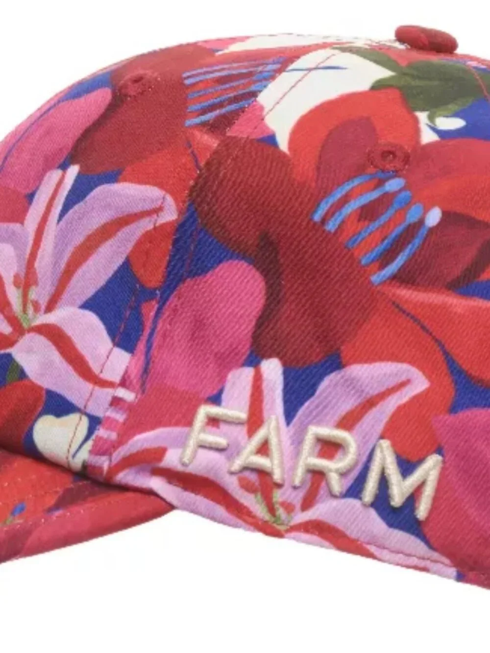 Rare FARM Rio Floral Watercolor Baseball Cap Hat NWT - Brazil Line Exclusive!!!